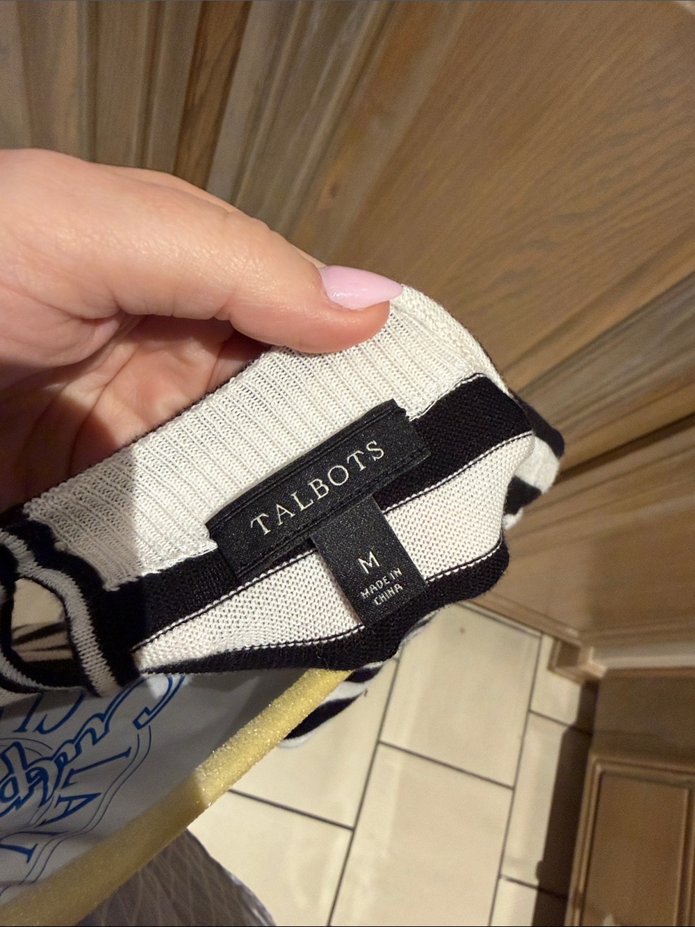 Talbots Striped Sweater Top - Picture 4 of 7